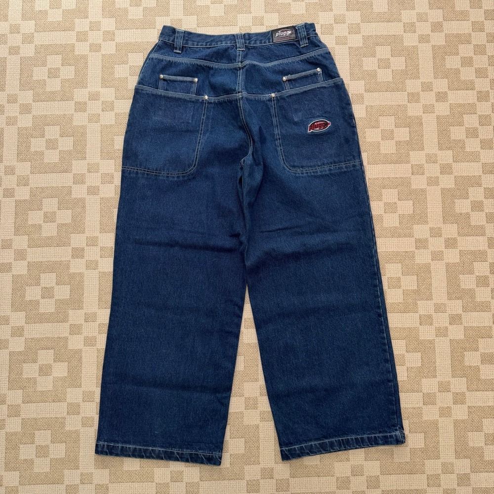 Vintage Plugg Wide Leg Skater Jeans Mens 31x29 Indigo Baggy 90s Y2K Streetwear